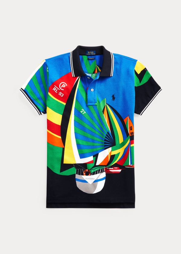 Polo Ralph Lauren Classic Fit Graphic Polo Shirt Dame Danmark (AXGQC4378)